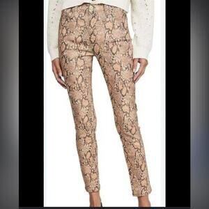 Frame | Le High Skinny Crop Python Pants Size 27